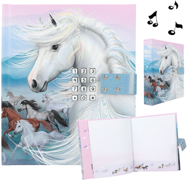 Pamiętnik Depesche Miss Melody Horses A5 z szyfrowym zamkiem (4010070627096)