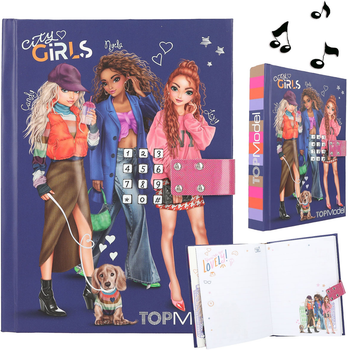 Щоденник Depesche Top Model City Girls A5 з кодовим замком (4010070663896)