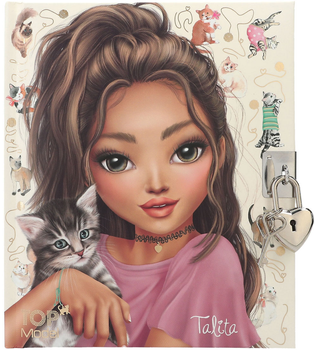 Pamiętnik Depesche Top Model Kitty z zamkiem w kształcie serca (4010070676735)