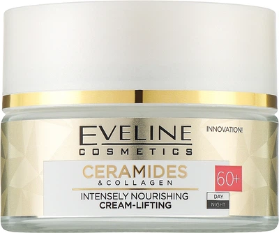 Інтенсивно живильний крем-ліфтинг 60+ - Eveline Cosmetics Ceramidy & Kolagen 50ml (1148791-105448)