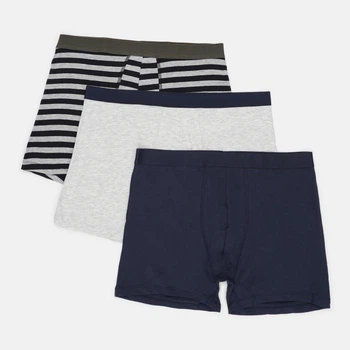 Трусы (3шт) Basic Collection L серый, синий 1438090227