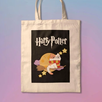 Еко-сумка, шопер з принтом Гаррі Поттер Кіт Harry Potter