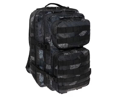 Тактичний рюкзак із системою MOLLE Brandit US Cooper 40 л 52x30x32 см з кишенею для системи гідратації чорний мультикам