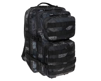 Тактический рюкзак с системой MOLLE Brandit US Cooper 40л 52x30x32 см с карманом для системы гидратации черный мультикам