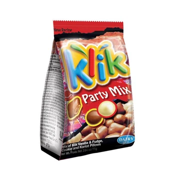 Кульки та подушечки в молочному шоколаді, 75 г Klik Party Mix