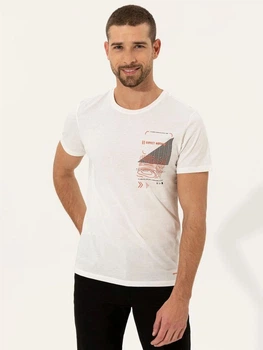 Футболка хлопковая мужская Pierre Cardin G021SZ011-000-1369786 2XL Экрю (3000401637691)