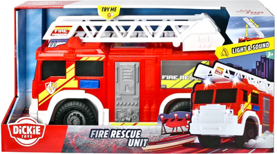 Samochód strażacki Dickie Toys Straż pożarna z efektami świetlnymi i dźwiękowymi (4006333049873)