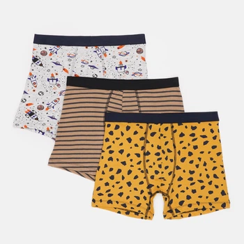 Трусы (3шт) Basic Collection M серый, бежевый полоска 1438092869