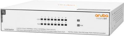 Комутатор HP Enterprise Aruba Instant ON 1430 8G PoE+ Switch (R8R46A)