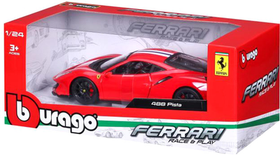 Автомодель Bburago Ferrari 488 Pista (4893993260263)