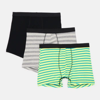 Трусы (3шт) Basic Collection M серый, салатовый, черный 14380929515