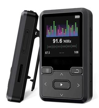 MP3 плеер SWOFY MINI Lossless А3 - 32GB, Bluetooth 5.0, с клипсой, FM, шагомер