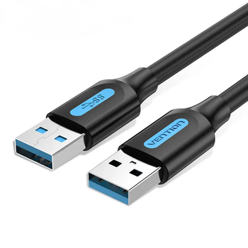 Кабель Vention USB Type A 3.0 to USB Type A 3.0 5 Гбіт/с 2A/5V 1.5 м Black (CONBG)