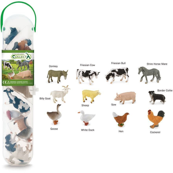 Набір фігурок Collecta Міні-фермерські тварини 2.7 см х 4.2 см 12 шт (4892900011103)