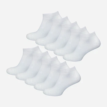 Набір жіночих шкарпеток коротких Лео Delicate silk 36-40 10 пар Білий (ROZ6501011769)