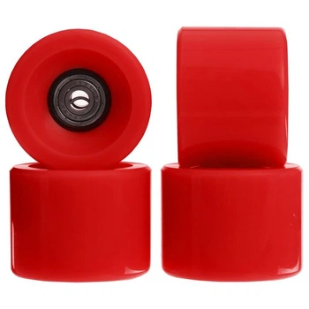 Колеса для скейтборда Penny с подшипником SP-Sport ABEC-7 SK-4797 60х45мм Красный