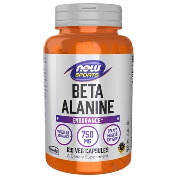 Амінокислота Sports Beta-Alanine 750 mg, 120 вегакапсул NOW (2000002911104)