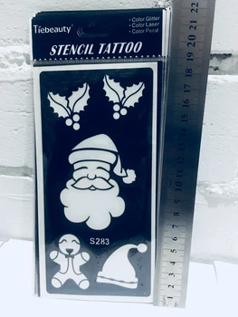 Трафарет STENCIL TATTO для тату S283 (для тіла) з новорічною тематикою