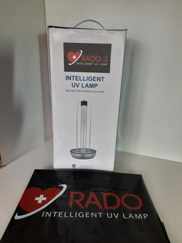 Кварцова бактерицидна лампа RADO - 3 LT-UV-03 smart третього покоління для стерилізації та дезінфекції з функцією радара .