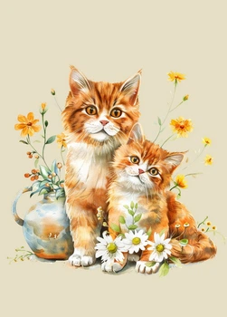 Листівка Cardsforsoul до Дня матері з котиками 10,5 Х 14,8 см