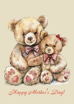 Листівка Cardsforsoul з написом Happy Mother's Day 10,5 Х 14,8 см