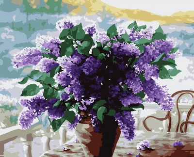 Картина по номерам Artissimo Букет сирени, 40 х 50 см (ART-B-9344)