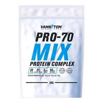 Протеїн Vansiton Pro-70 Mix, 900 грам - Подвійний шоколад