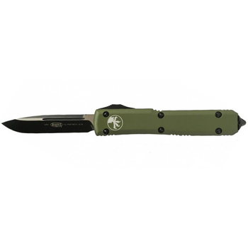 Ніж Microtech Ultrtaech Drop Point Black Blade Green (121-1OD)