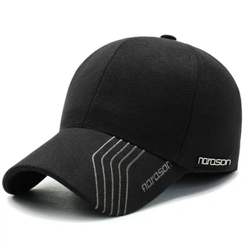 Мужская зимняя бейсболка Narason 9823 57-60 цвет черный