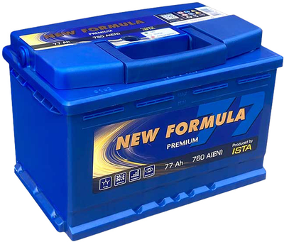 Автомобильный аккумулятор NEW FORMULA PREMIUM 77 А/час Ев (-/+) 760 EN 276 x 175 x 190 мм (5772304209)