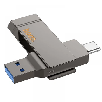 Флеш пам'ять Hoco UD15 128GB Flash Drive 2in1 Type-C USB 3.2 універсальний накопичувач/флешка для зберігання, перенесення та обміну даними для пристроїв