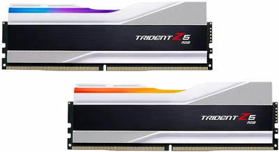 Оперативна пам'ять G.Skill DDR5-6400 32768 MB PC5-51200 (Kit of 2x16384) Trident Z5 RGB Silver (F5-6400J3239G16GX2-TZ5RS)