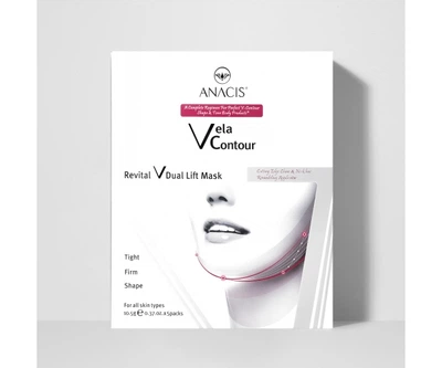Набор масок для подтяжки овала лица Anacis Vela Contour Dual Lift Mask 10 г / 5 шт (29170105)