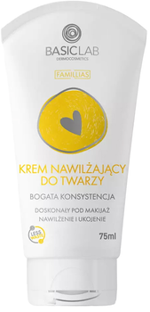 Krem do twarzy BasicLab Famillias nawilżający 75 ml (5907637951307)