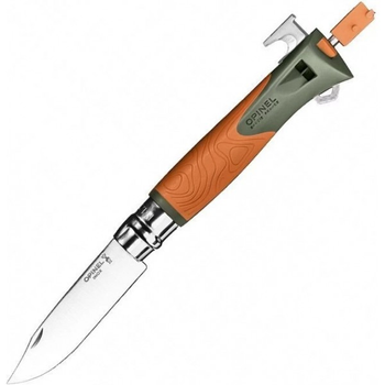 Нож Opinel №12 Explore w/ Tick Remover Orange (1013-204.66.77)
