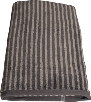 Ręcznik Omhu Striped Velour Organic Cotton Grey 70 x 140 cm (470140025)