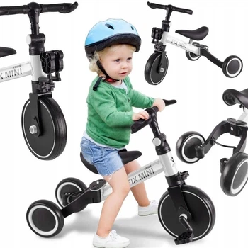 Триколісний велосипед Біговел Ikonka Trike Fix 3в1 велобіг 3в1 Білий