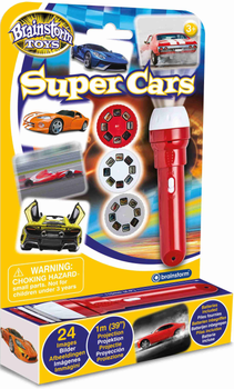 Latarka projektorowa Brainstorm Toys Super Samochody (5060122733205)