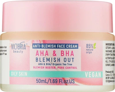 Крем для обличчя з кислотами - Victoria Beauty AHA & BHA 50ml