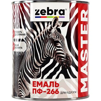 Емаль для підлоги ПФ 266 ZEBRA MASTER 2,6кг коричневий М86