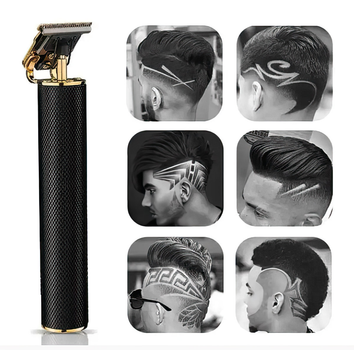 Тример для бороди Professional та стрижки волосся Акумуляторний Hair Clipper WS-T997 з насадками Black Чорний
