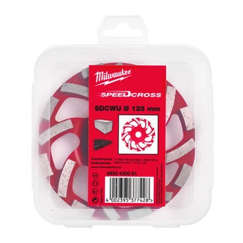 Чашка алмазная шлифовальная Speedcross MILWAUKEE SDCWU, диаметр 125х22,23мм