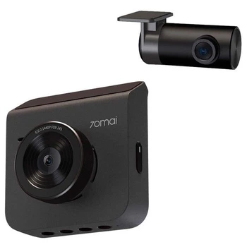 Видеорегистратор Xiaomi 70mai Dash Cam A400 + вторая камера Rear Cam RC09 серый (Комплект)