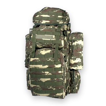 Рюкзак тактичний, армійський, 90 л, один відділ, 4 бокові кармани, розмір: 75*35(50 )*25 см, темний камуфляж