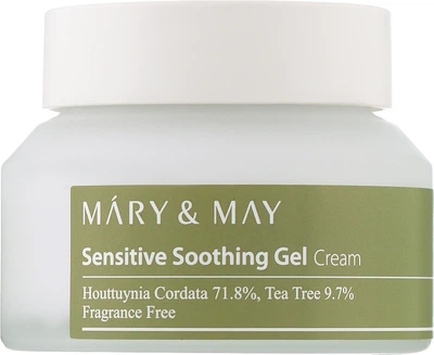 Заспокійливий крем-гель для проблемної шкіри обличчя - Mary & May Sensitive Soothing Gel 70g.