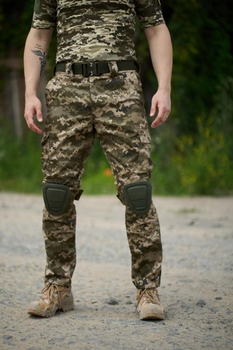 Мужские штаны c наколенниками демисезонные Protect Intruder 0174 S Пиксель ( IN - 0174/01 A )