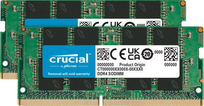 Оперативная память Crucial SODIMM DDR4-3200 16384 MB PC4-25600 (Kit of 2x8192) (CT2K8G4SFRA32A)