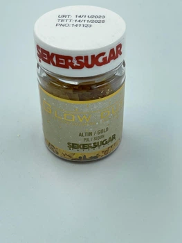 Пищевой Глитер хлопья (кандурин) ЗОЛОТО SekerSugar 7 грамм, Турция