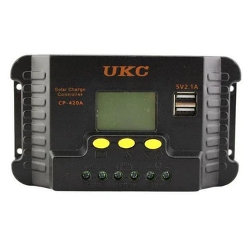 Контроллер заряда от солнечной батареи с дисплеем UKC CP-420A 8459