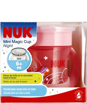 Кружка-непроливайка Nuk Mini Magic Cup Night Рожева 160 мл (4008600441588)